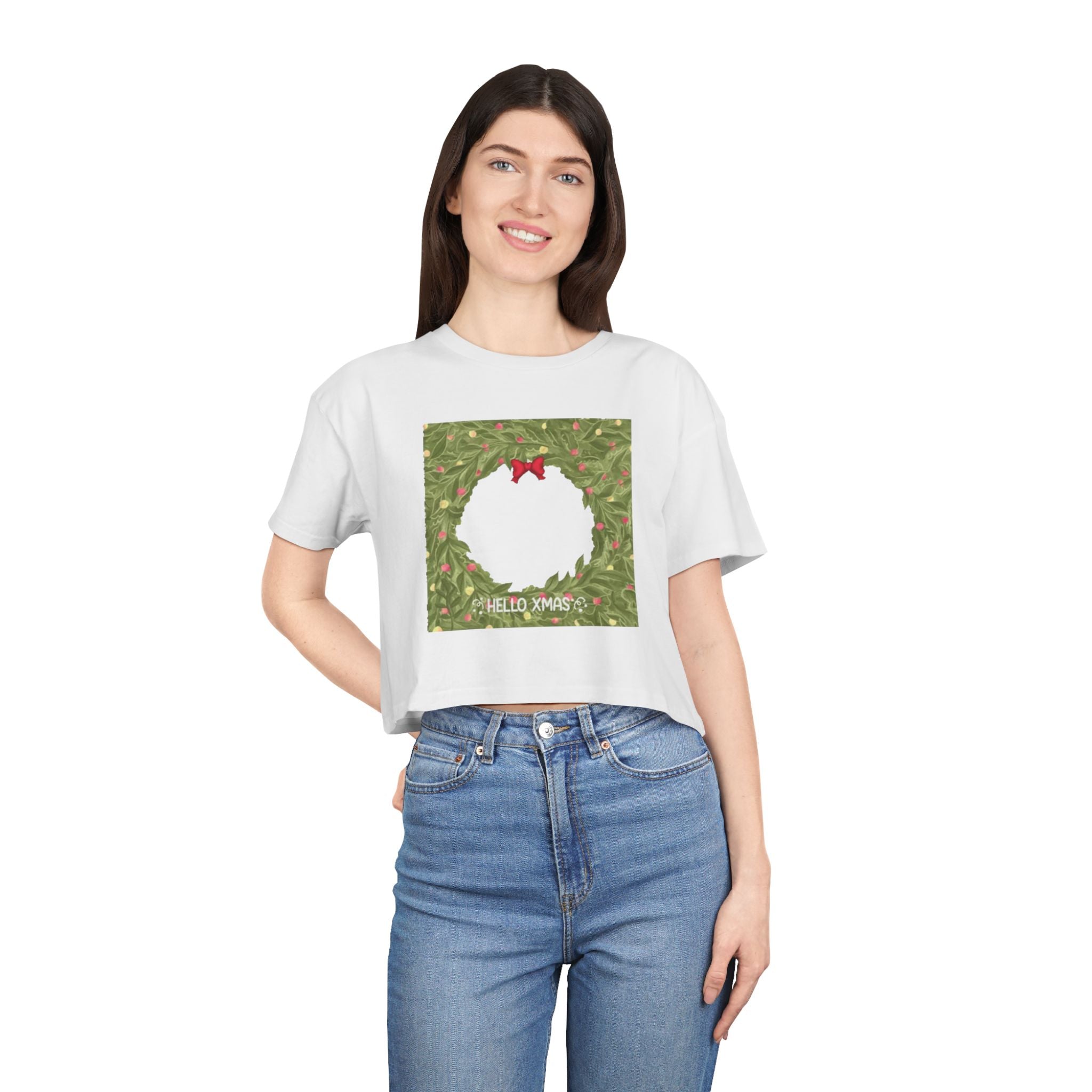 Hello XMAS | Women's Crop Tee